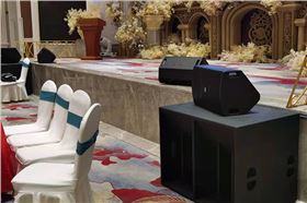 線陣音箱打造廣州椰林海鮮坊宴會廳【爵士龍音響】