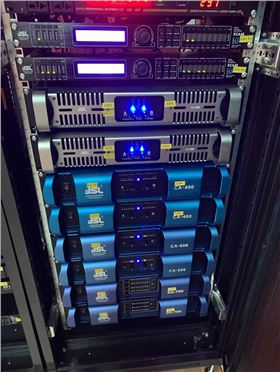 爵士龍JSL線陣音箱系統助力湖南衡陽祁東縣芙蓉學校體育館