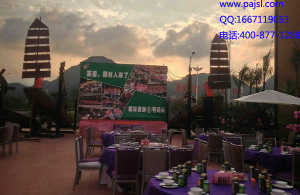 爵士龍舞臺音響設(shè)備--椰林碼頭案例(英德)