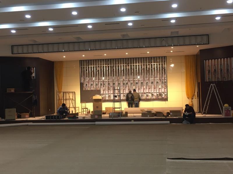 中鐵十四局集團禮堂采用雙十五專業音響設備