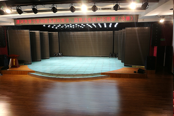 線陣專(zhuān)業(yè)舞臺(tái)音響系統(tǒng)助力漯河市廣播電視臺(tái)演播大廳