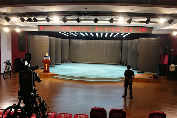 線陣專(zhuān)業(yè)舞臺(tái)音響系統(tǒng)助力漯河市廣播電視臺(tái)演播大廳