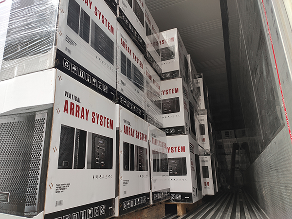 喜訊!JSL爵士龍第二批要遠航巴西的音響訂單順利裝箱