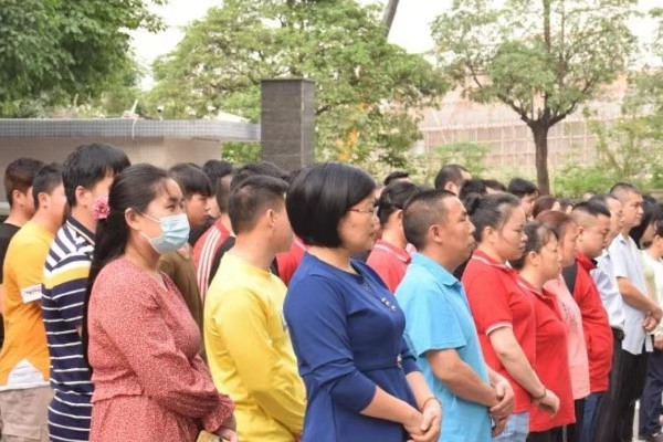 四月也要元氣滿滿!萬昌公司昨日召開全體動員晨會 四月也要元氣滿滿!萬昌公司昨日召開全體動員晨會