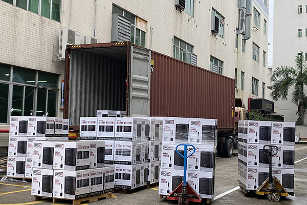 巴西訂單成功發貨,350套有源線陣音響遠銷海外