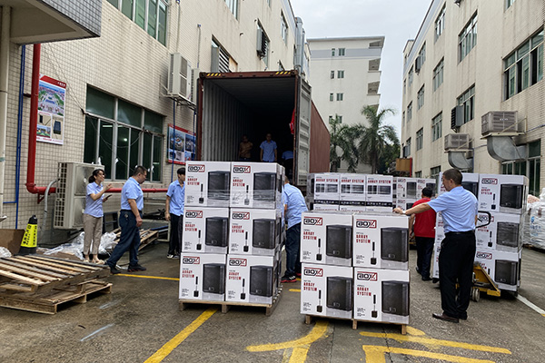 巴西訂單成功發貨,350套有源線陣音響遠銷海外