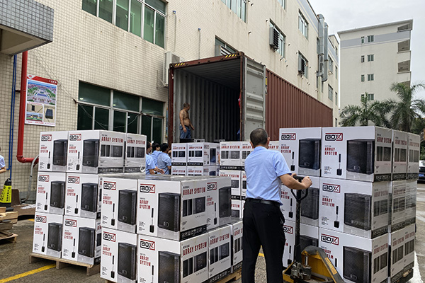 巴西訂單成功發貨,350套有源線陣音響遠銷海外