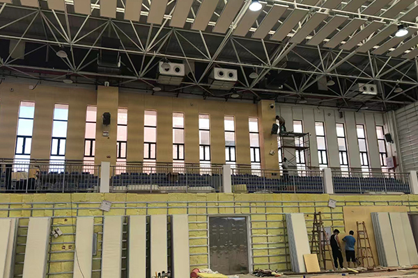 線陣音響系統入駐廣東東莞新風中學多功能體育館