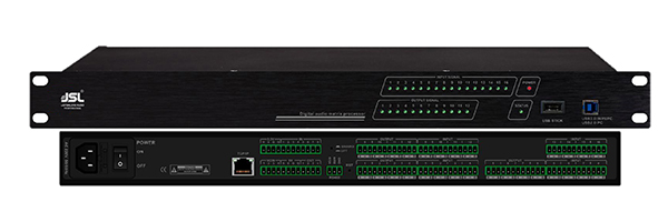 遠程會議的另一難題是會議回聲。JSL的DMD網(wǎng)絡音頻矩陣具備強大的回聲消除AEC功能,保證了所有遠程視頻會議室無回聲,使雙方可以自然順暢的交流。