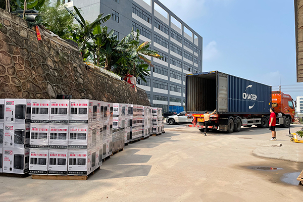 巴西客戶定制350套有源線陣順利出貨