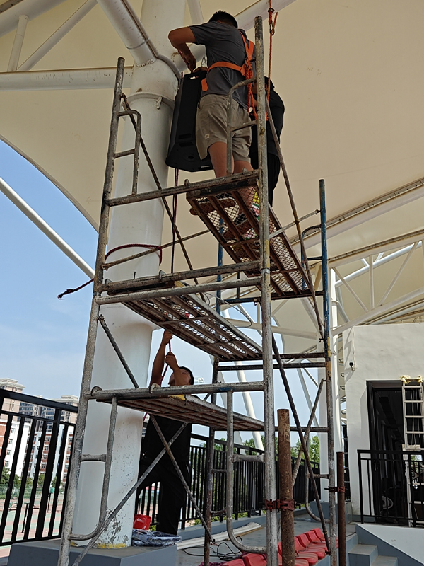 JSL爵士龍專業(yè)音響助陣開(kāi)封文化藝術(shù)職業(yè)學(xué)院風(fēng)雨操場(chǎng)